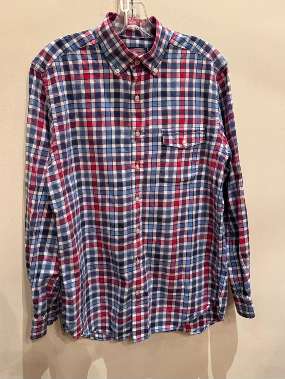 Vineyard Vines Red & Blue Plaid Button-Down Shirt